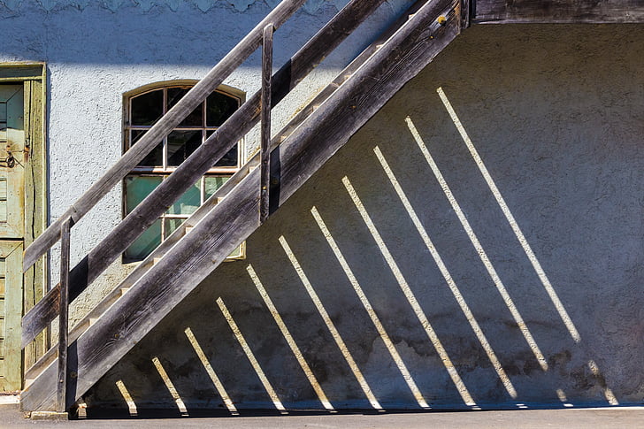 railing, stairs, light, shadow, rise, staircase, sexy