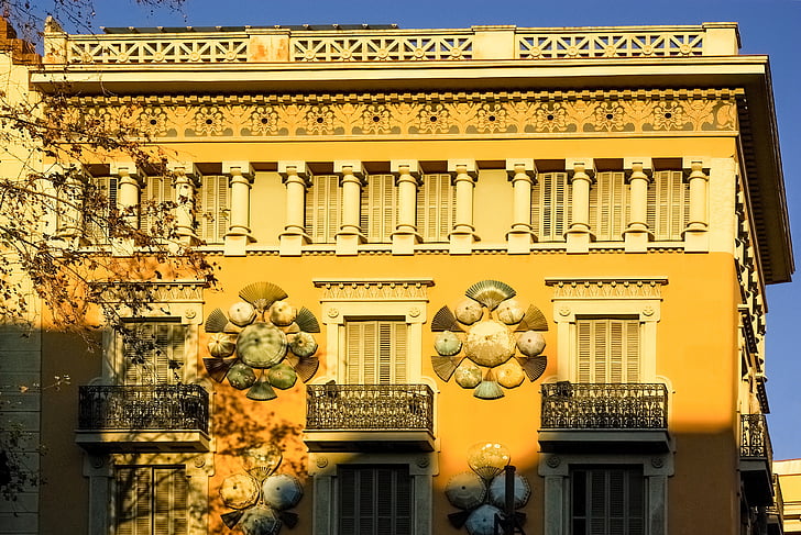 Villa, casa, Casa, edifício, Residencial, arquitetura, Barcelona