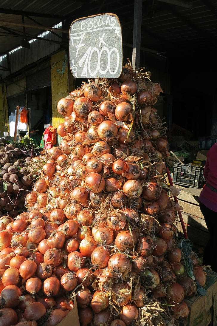 rudos spalvos, svogūnai, daržovės, maisto, rinkos, maistu ir gėrimais, mažmeninės prekybos