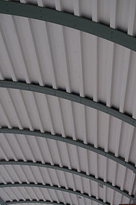 Dallas, Centre ville, train léger sur rail, texture, architecture, au plafond, toit