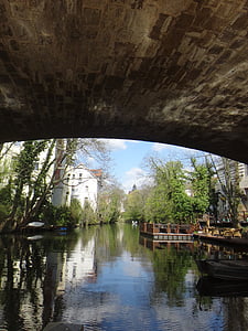 floden, Braunschweig, Bridge, Oker, natur, vand, Web
