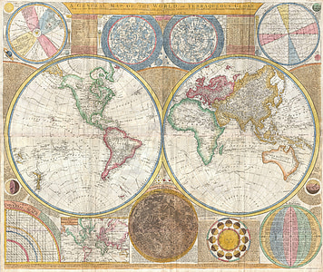 map of the world, continents, globe, global, map, historically, old