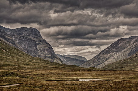 scotland, highland, landscape, nature, united kingdom, mountains, hill