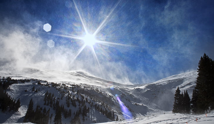 Colorado, Breckenridge, landschap, sneeuw, schilderachtige, berg, Amerika