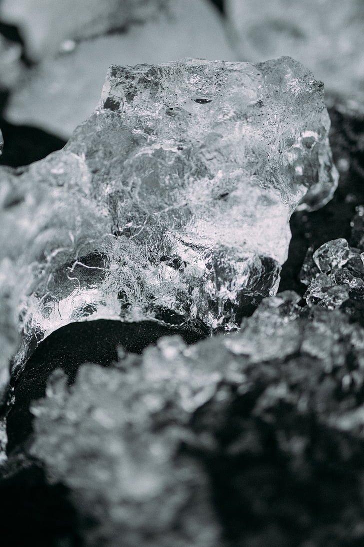 Rock, vody, Príroda, ľad, Selektívne zaostrenie, detail, Crystal