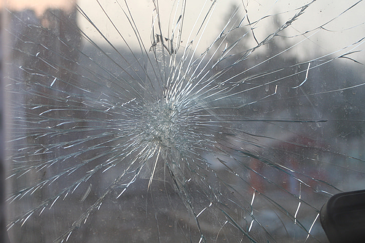 vidrio roto, vidrio, ventana, parabrisas, astilla, rotura, fractura