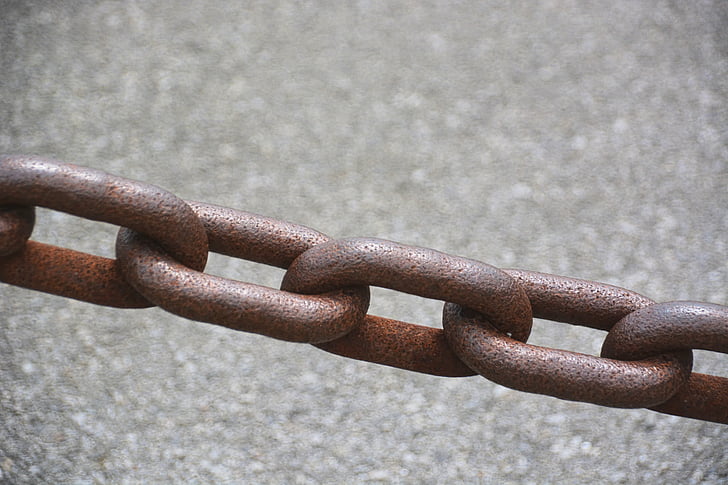 string, rings, metal, iron, ferrraille, wharf, rust