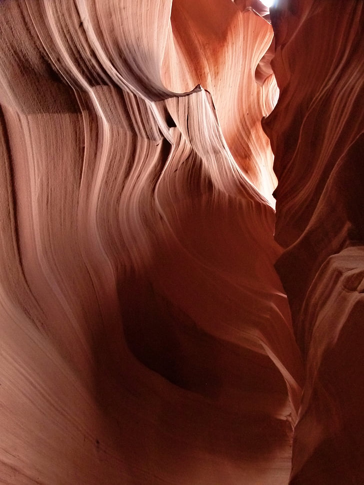 Upper antelope slot canyon, Sidan, Arizona, USA, sandsten, röd, Rocks