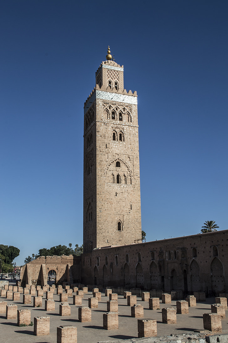 Masjid, Marrakesh, Maroko, Maroko, Afrika, Marrakech, Menara