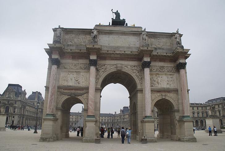 Párizs, emlékmű, Franciaország, építészet, Európa, híres hely, Arch