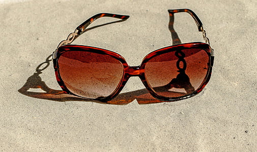 moda, ulleres de sol, ulleres fosques, sol, platja