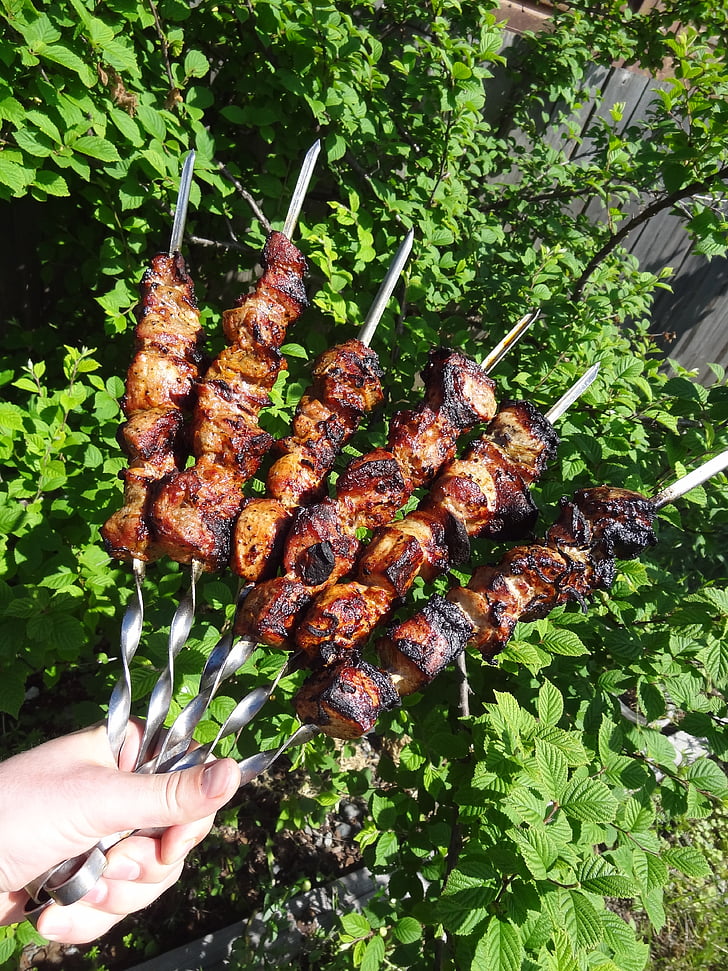 kebab dello shish, Shashlik, Kebab, spiedo, barbecue, Accessori per barbecue