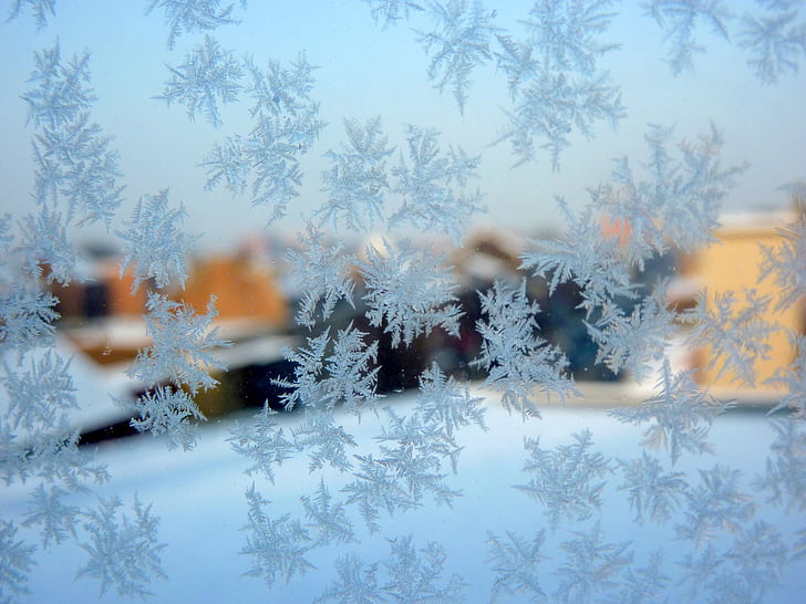 gelades, l'hivern, cristalls de gel, fred, gel de, neu, Nadal