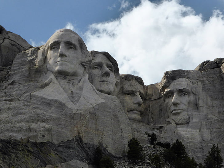 Monte rushmore, Estados Unidos da América, Monumento, férias, Mt Rushmore National Monument, Abraham lincoln, George washington