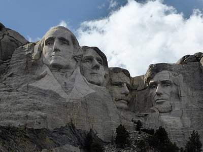 планината Ръшмор, САЩ, Паметник, празник, MT Ръшмор национален паметник, Ейбрахам Линкълн, Джордж Вашингтон