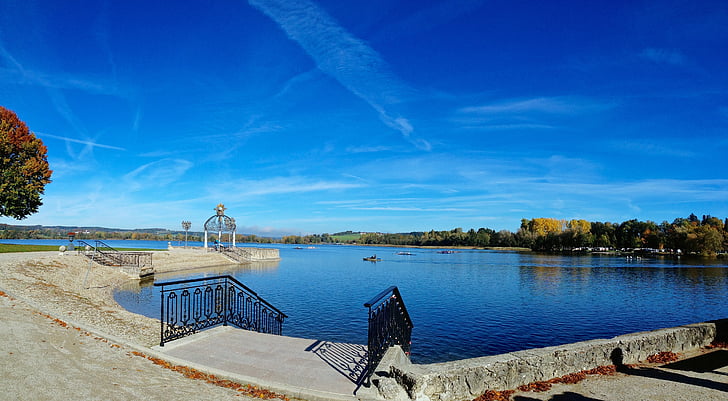 germany, w beijing lake, blue sky, panorama