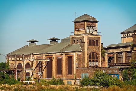 architecture, factory, old factory, industry, building, ruin, factory building