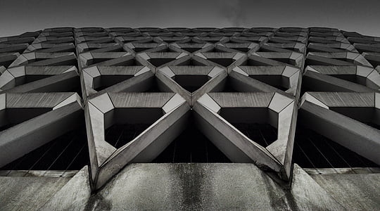 architecture, black-and-white, building