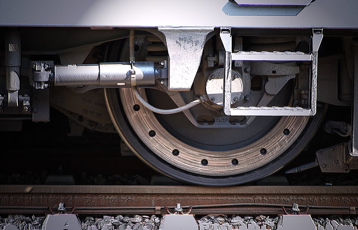Rad, Waggon, mit dem Zug, Eisenbahn, Bahnhof, DB, Details