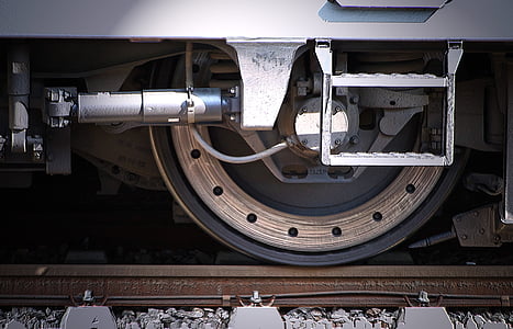 roue, wagon, trajet en train, chemin de fer, Gare ferroviaire, DB, Détails