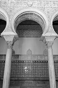 Arabisch, boog, het platform, antieke, decoratie, Islamitische, archway