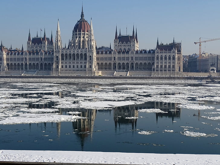 ungerska parlamentsbyggnaden, Parlamentet, Budapest, Ungern, huvudstad, Donau, byggnad