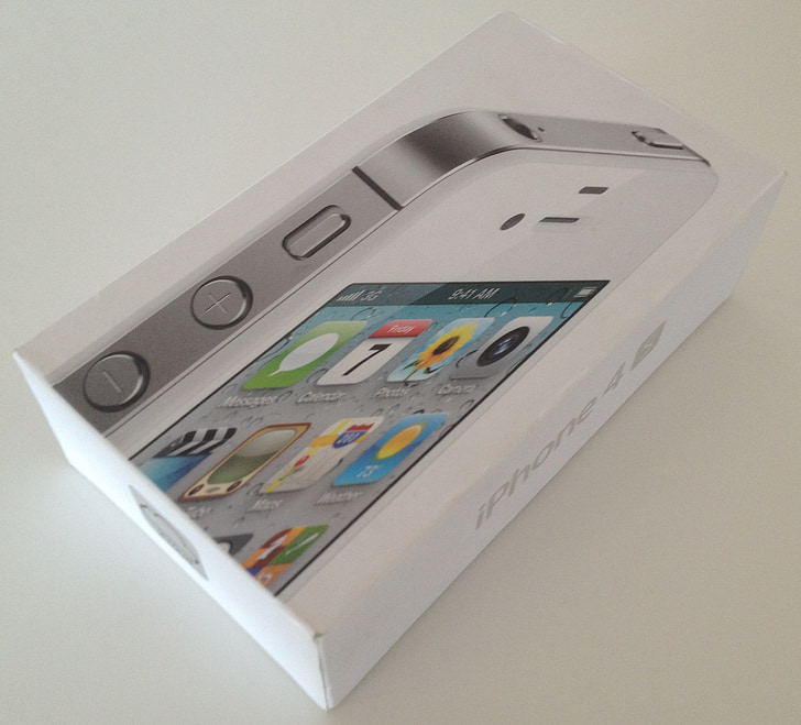 iPhone 4s, boksen, Smartphone