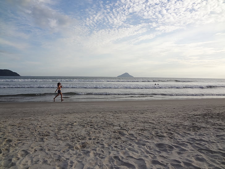 пляж, свята, ходьби, Вправа, літо, Beira mar, тепло