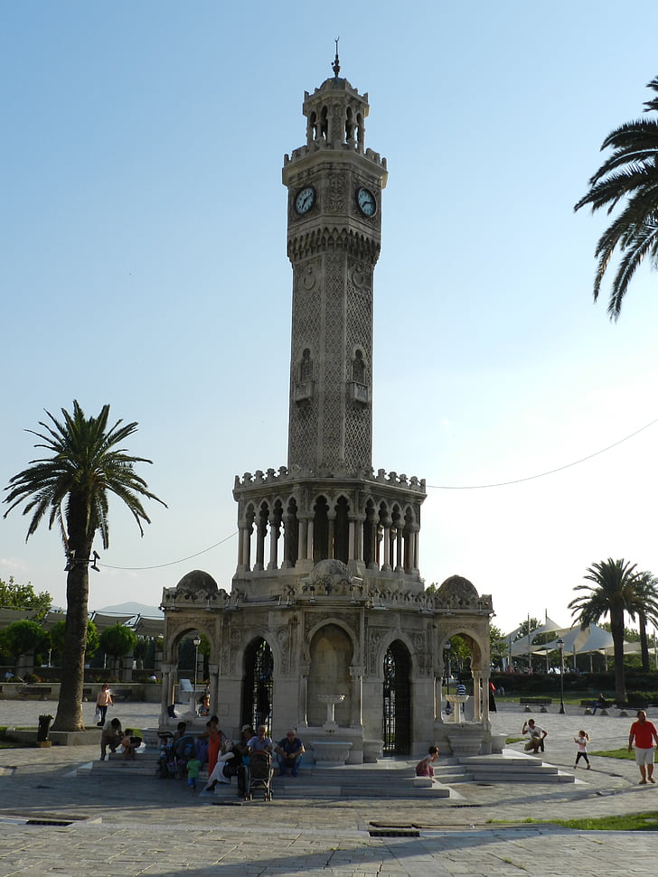 Izmir, Torre do relógio, símbolo, Torre, tempo, mansão