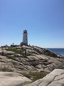 lighthouse, rocks, coast, travel, ocean, atlantic, tourism