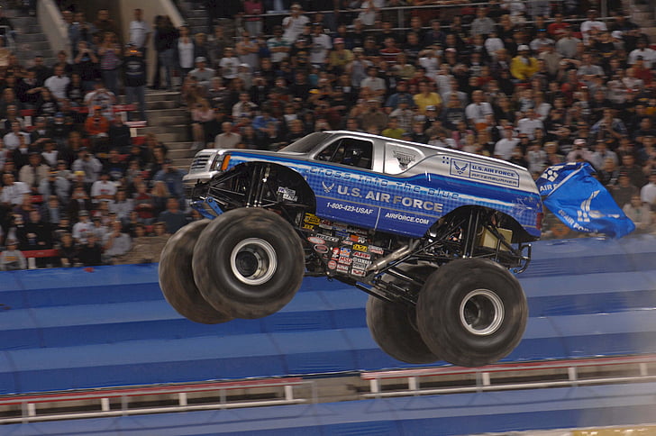 monster truck, Jam, Rally, Stadion aréna, výstava, vozidlo, pneumatiky