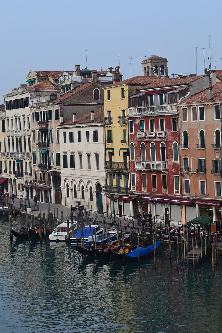 Venesia, Grand canal, Italia, air, Pariwisata, gondola, perahu