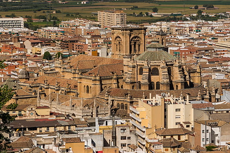 Granada, Spanyol, Katedral, Gereja, bangunan, Kota, Kota-kota