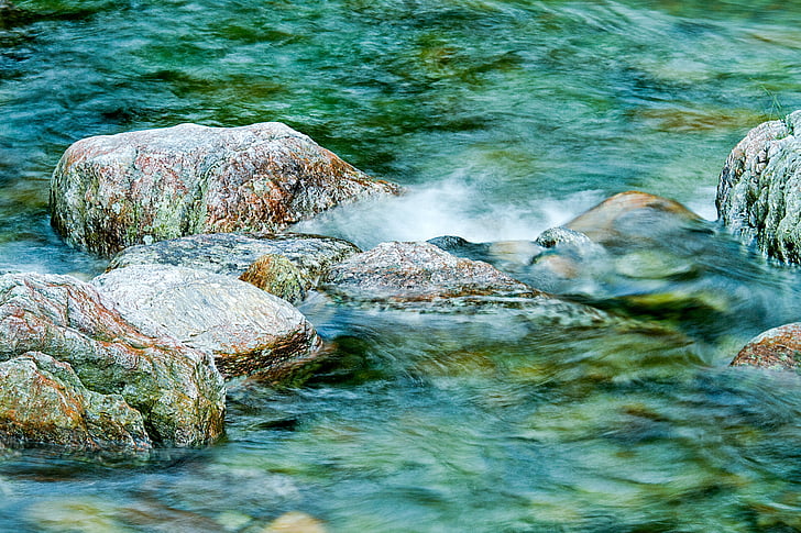 Verzasca, vand og stone, Schweiz, vand, ingen mennesker, havet, dag