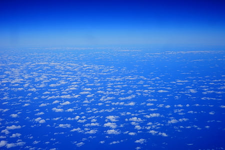 nori, cer, zbura, deasupra norilor, albastru, natura, aer