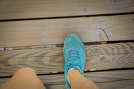 тичам, отидете, спортни обувки, синьо, марка, нов, мода