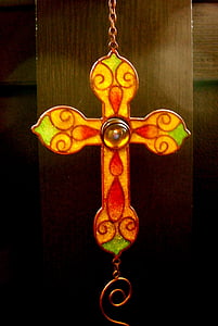 križ, okrasek, Vintage, dekor, vere, Jezus, duhovnost