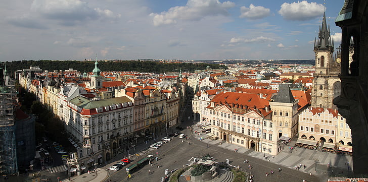 Prague, arquitetura, Tcheco, República, cidade, histórico, famosos