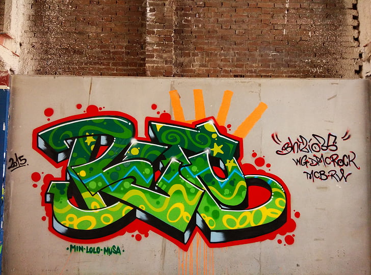arte, Graffiti, mural