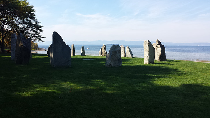 Stonehenge, Vermont, art Pierre, Pierre, Lac champlain, piste cyclable