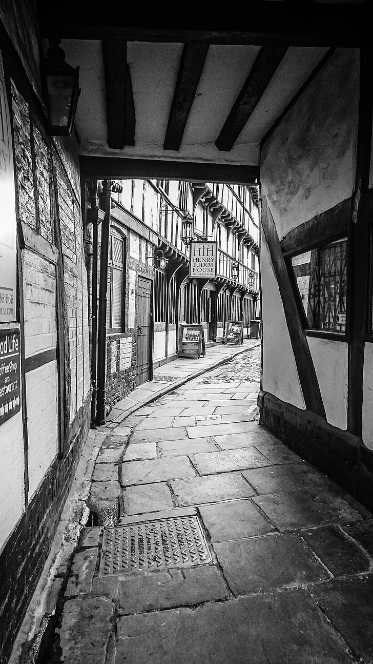 building, alley, street, architecture, urban, town, old