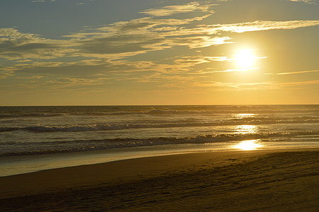 nap, homok, tenger, óceán, tájak, Horizon, Holiday