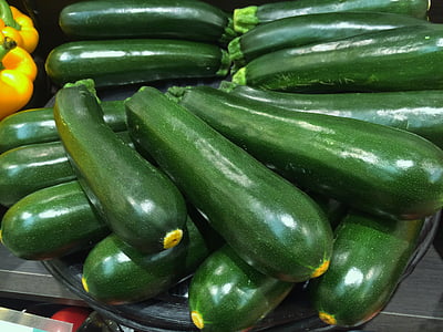 zucchini, green, vivid, vegetables, department, department store, saikaya