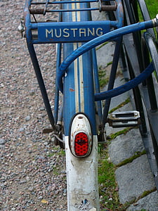 sykkel, Stockholm, fortsatt liv, Mustang, blå, sykkel