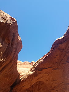 Roca vermella, Utah, Parc, vermell, EUA, desert de, Nacional