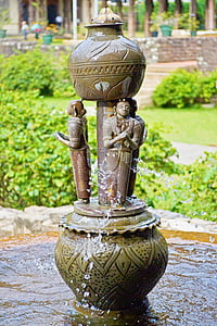 fountain, palace, sri lanka, temple of the tooth, kandy, ceylon, cultures
