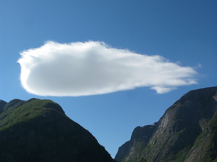 norway, scandinavia, mountains, cloud, clouds form, cloudscape, sky