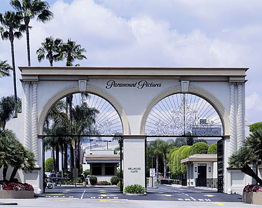 Ateliéry Paramount, vchod, Brána, Hollywood, zábava, divadlo, Film