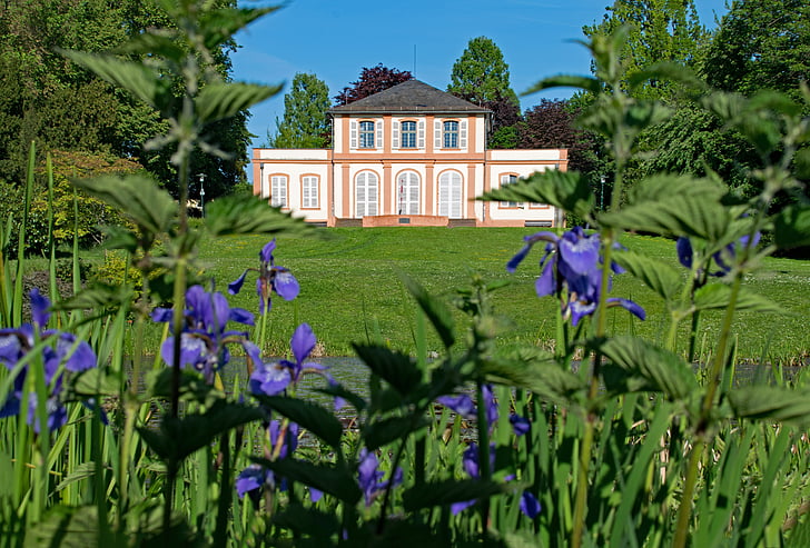 Πρίγκιπας-Εμίλ-Κήπος, Ντάρμσταντ, Έσση, Γερμανία, άνοιξη, λουλούδια, Πάρκο