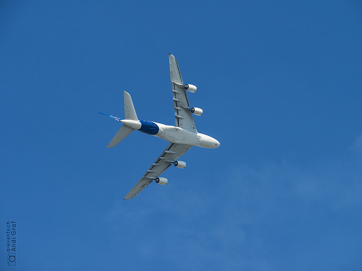 passagerarflygplan, flugshow, Airbus, A380